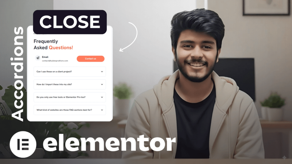 Close Elementor Accordion by Default