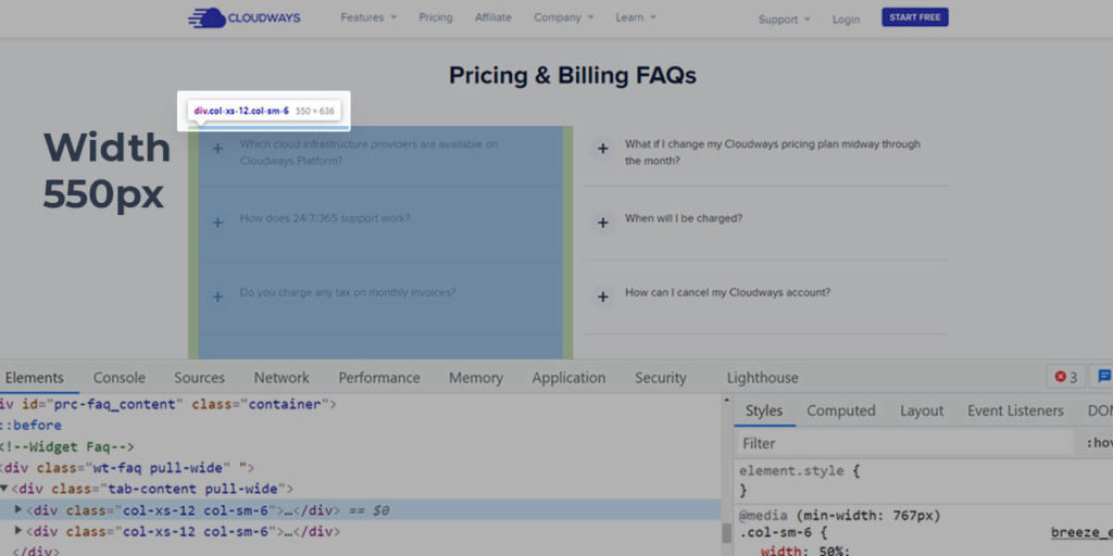 Example-Cloudways-FAQ-Layout