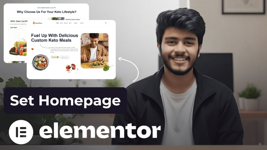 Set Landing Page as Homepage in elementor