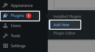 Hover over Plugins & Click on Add New