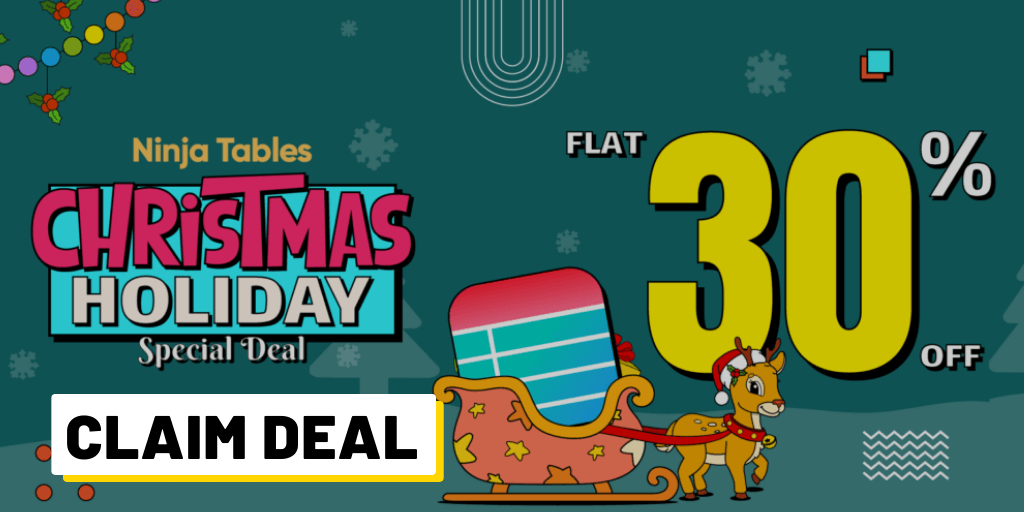 Ninja Tables Christmas Deal - FLAT 30% OFF