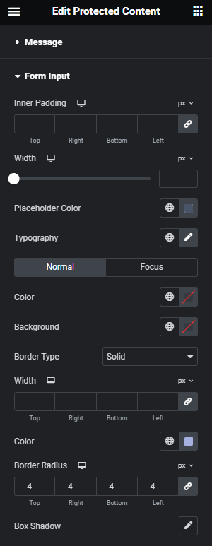 Customize Form Input & Styling