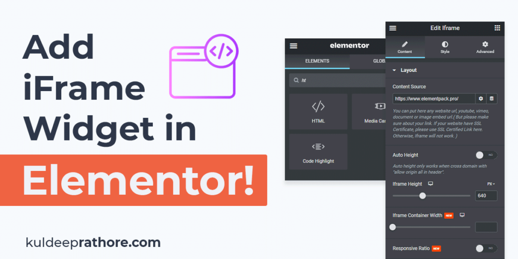 Best Elementor iFrame Widget & How to Use iFrame in Elementor