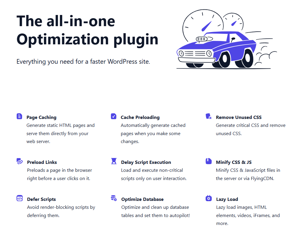 FlyingPress Features