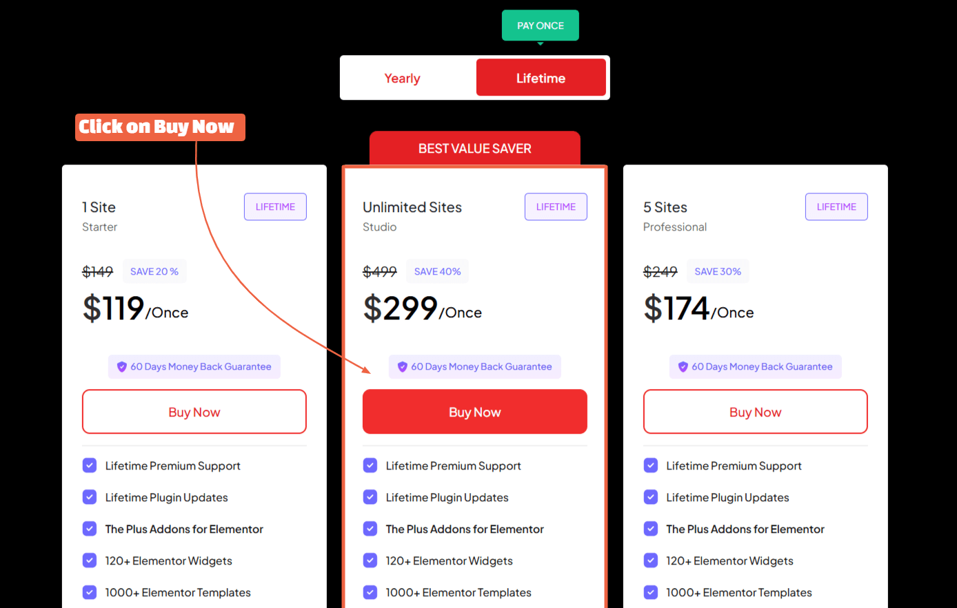 ThePlusAddons Pricing Plans 1