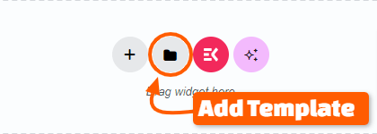 Elementor Add Template Feature