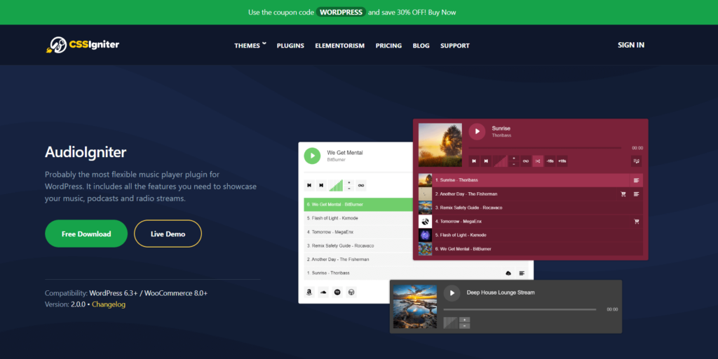 AudioIgniter-Music-Player-WordPress-Plugin