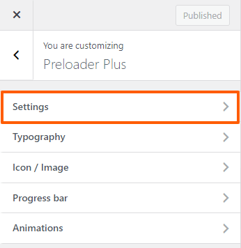 Head over to Settings to Enable Preloader in Preloader Plus