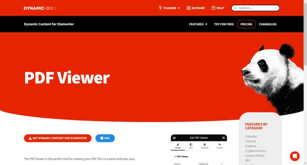 PDF Viewer by Dynamic Content for Elementor
