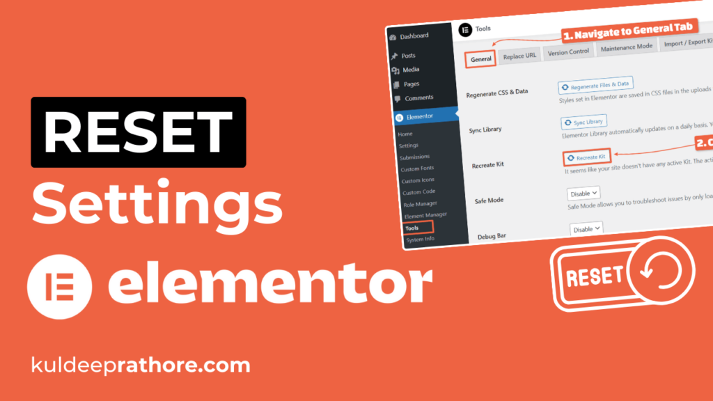 How to Reset Elementor Settings in 2024?