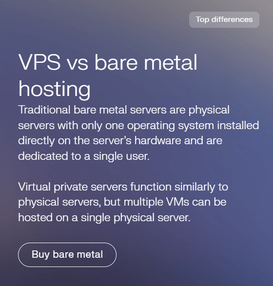 Bare Metal vs VPS Hosting