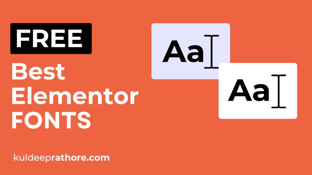 Best Elementor Fonts & Combinations