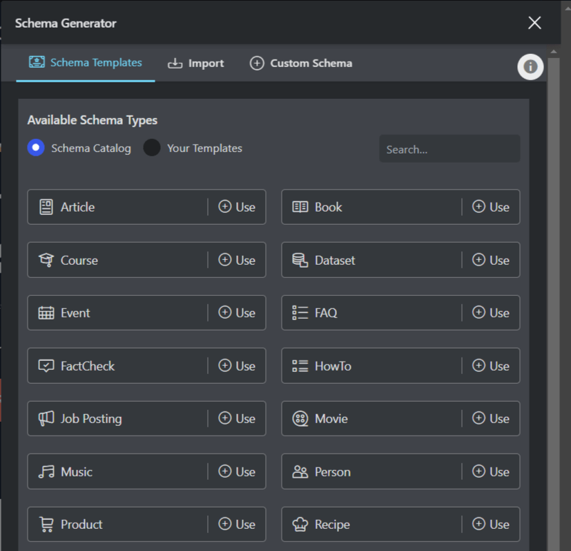 Rank Math Schema Generator