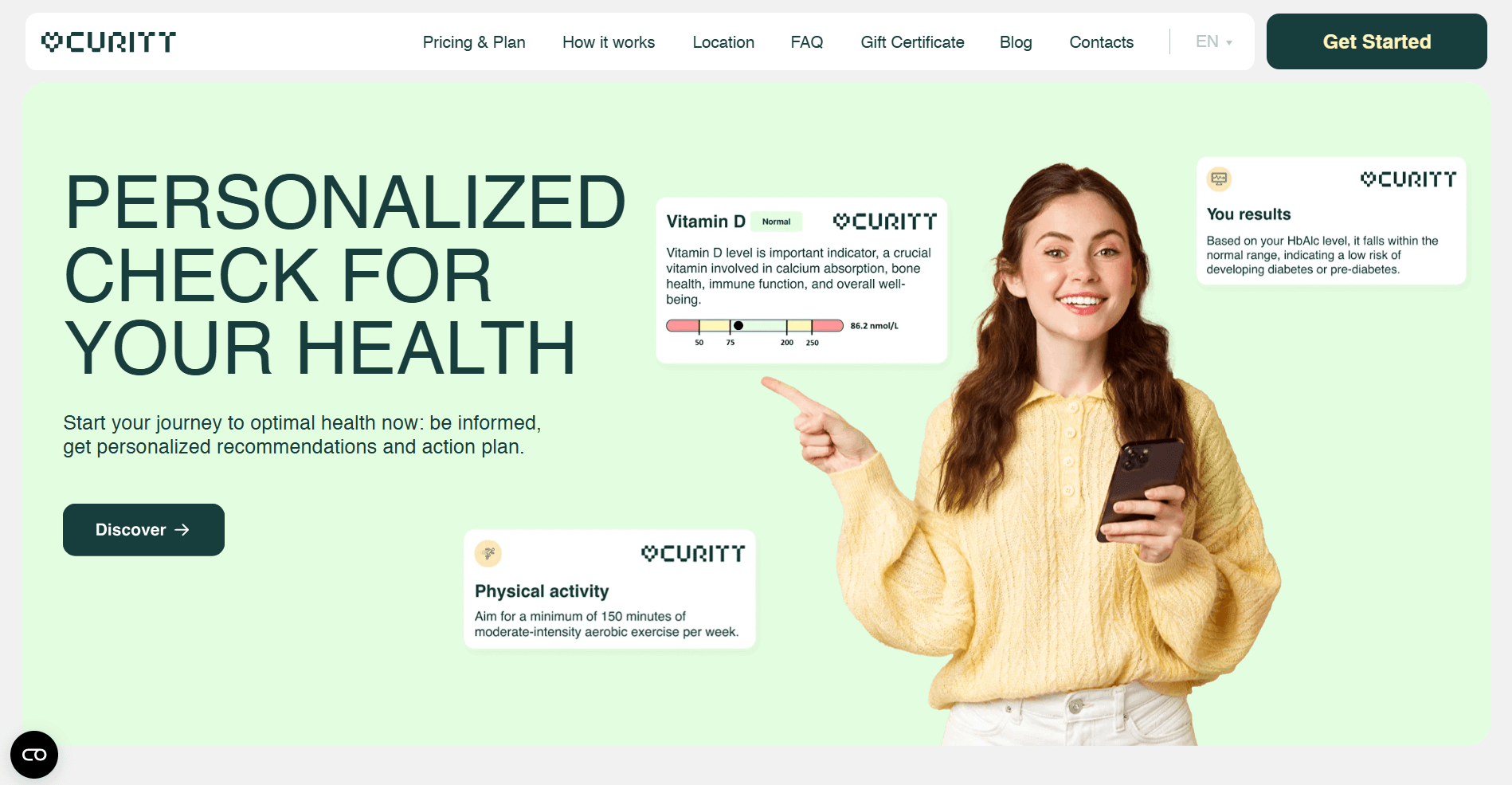 Curitt Health Personalized Health Diagnostics in Amsterdam