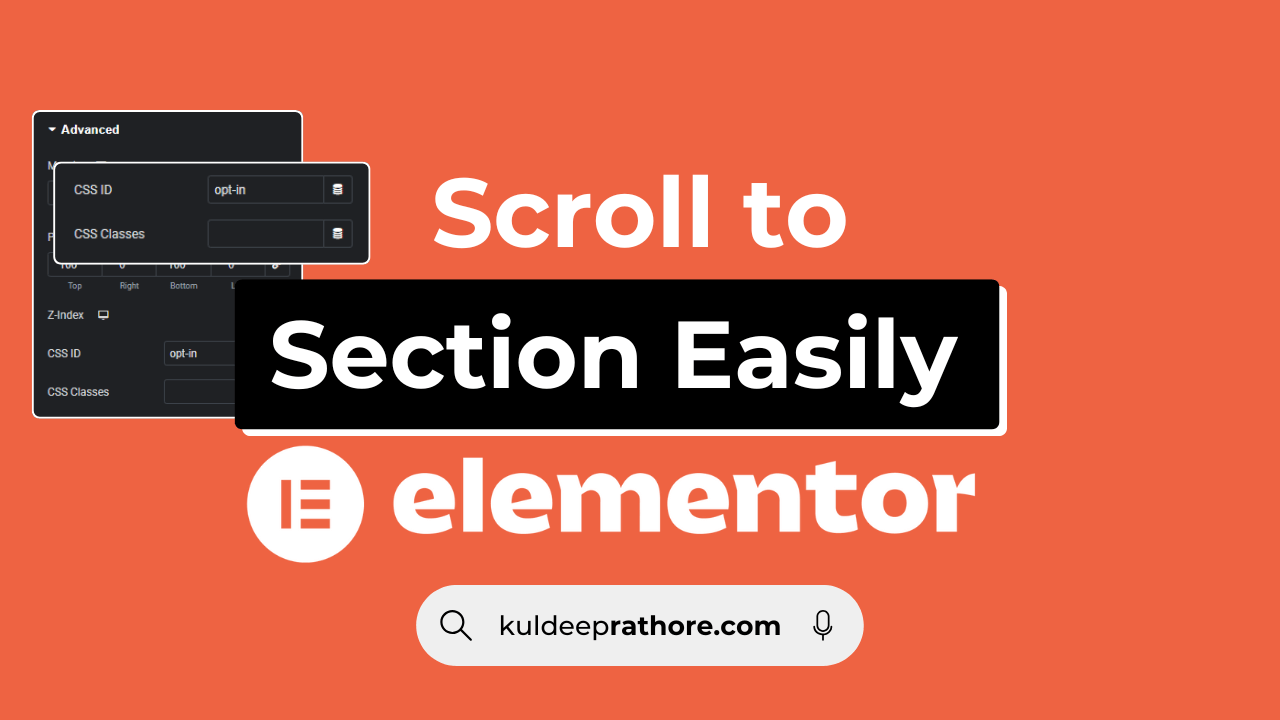 How to Set Elementor Scroll to Section