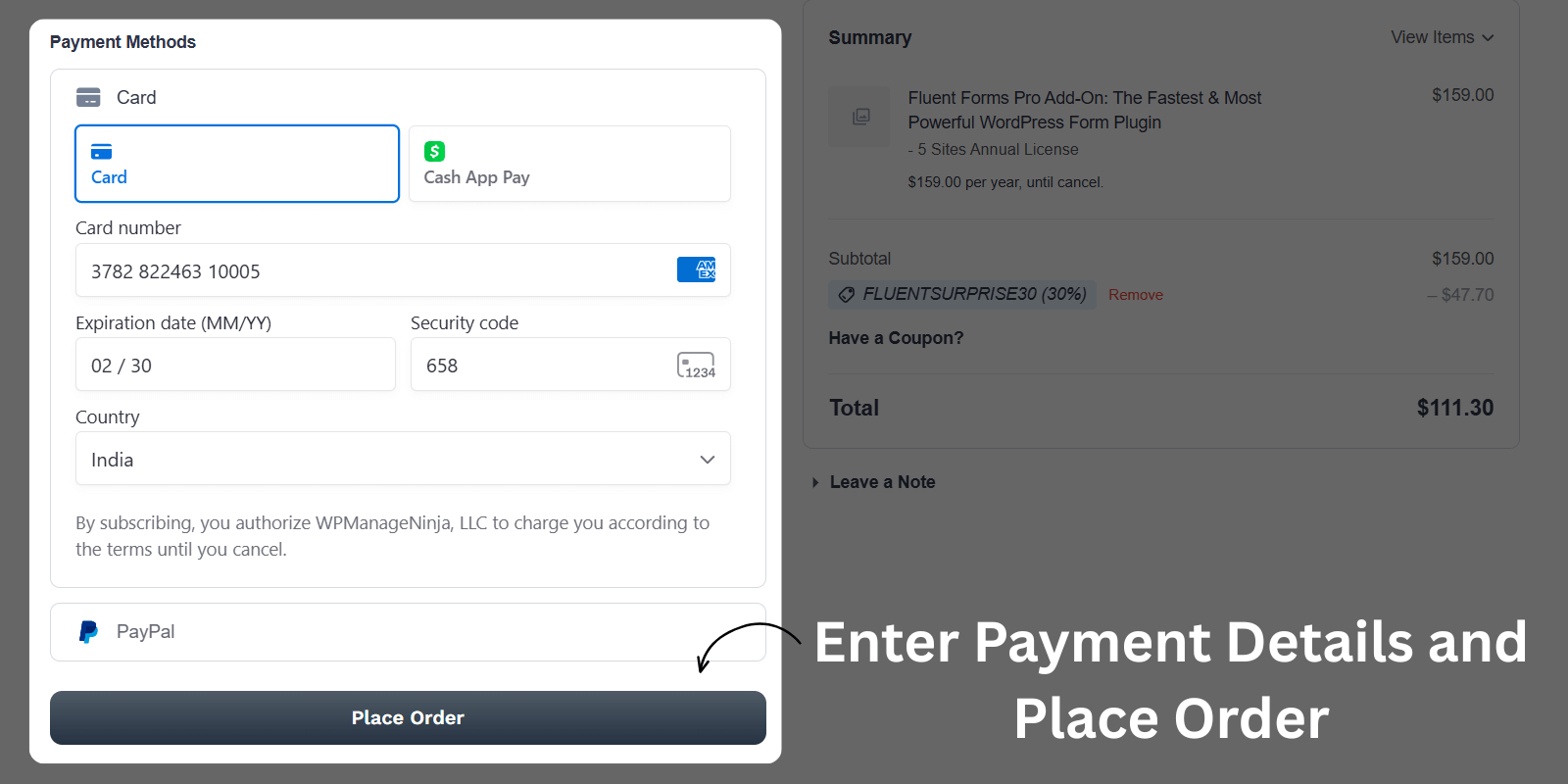 Claiming Discount on FluentForms Pro