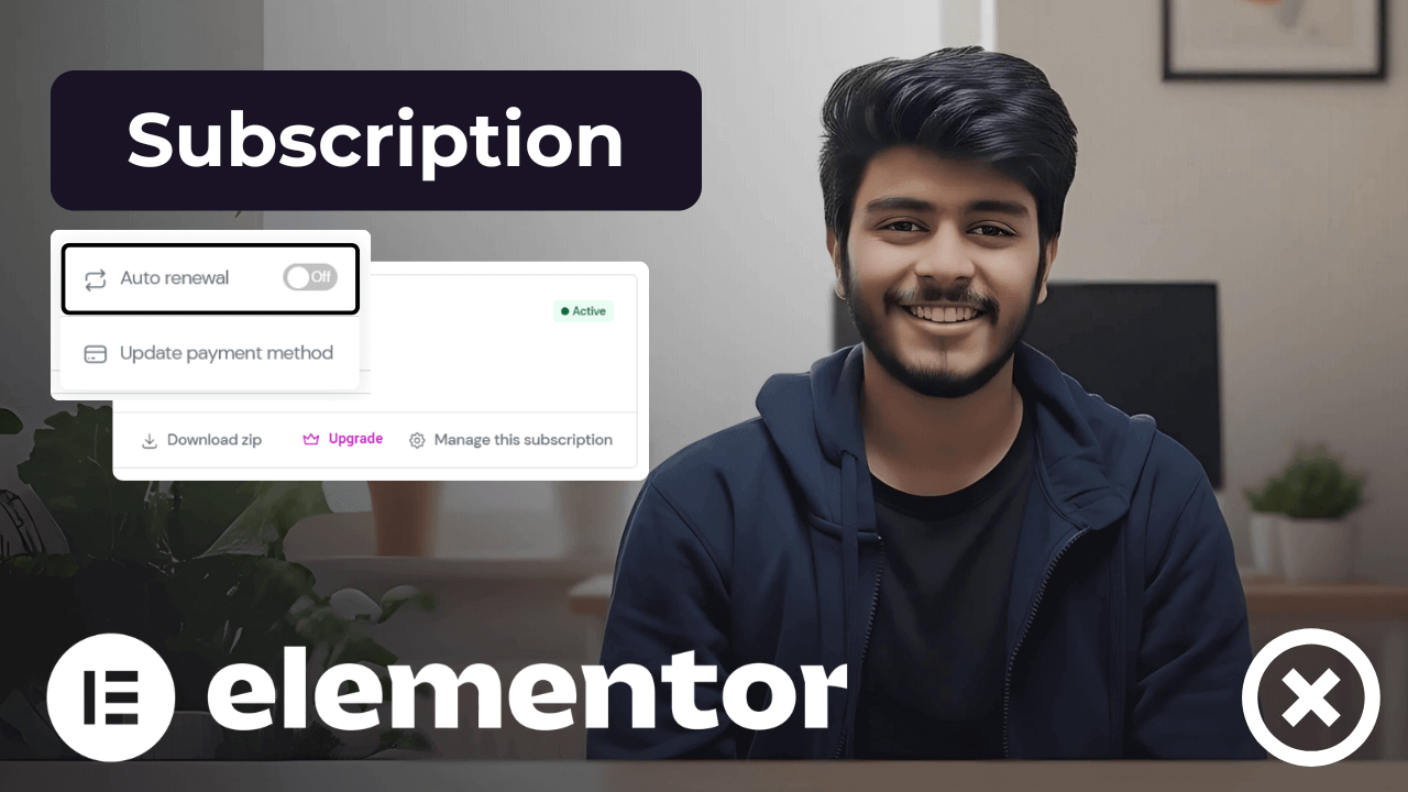 Elementor Cancel Subscription