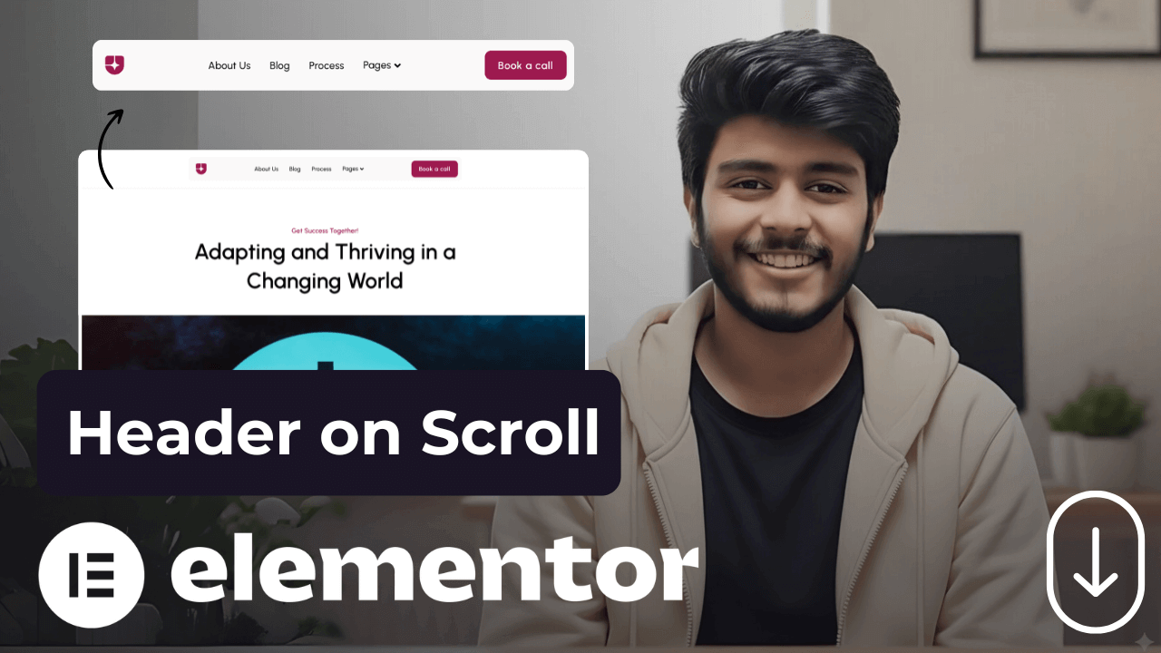 Elementor Hide Header on Scroll