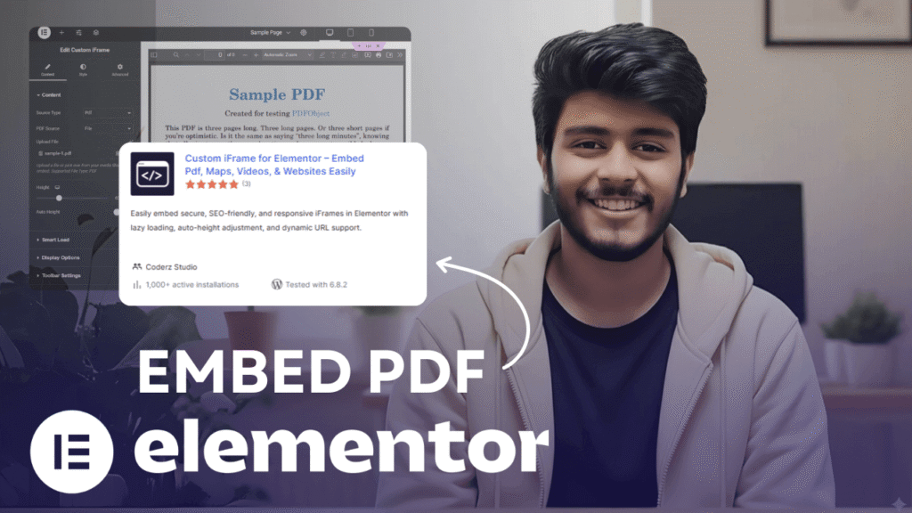 Embed PDF in Elementor