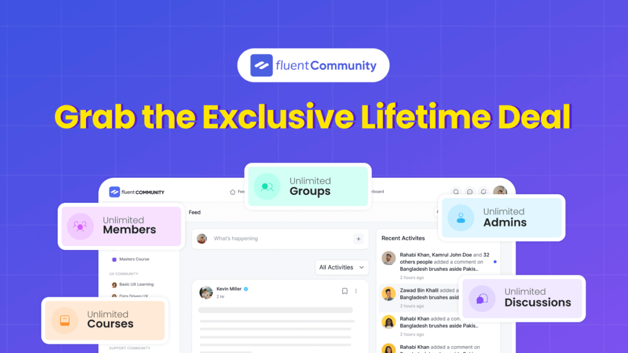 Fluent Community Lifetime Deal