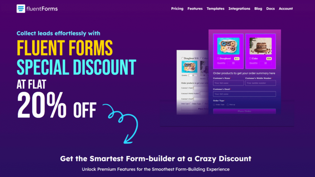 FluentForms Discount Code - 30% OFF by Kuldeep Rathore