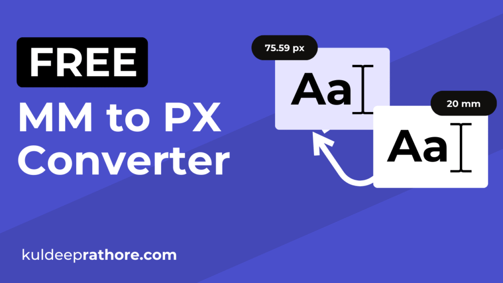 MM to PX Converter: Convert MM to PX online