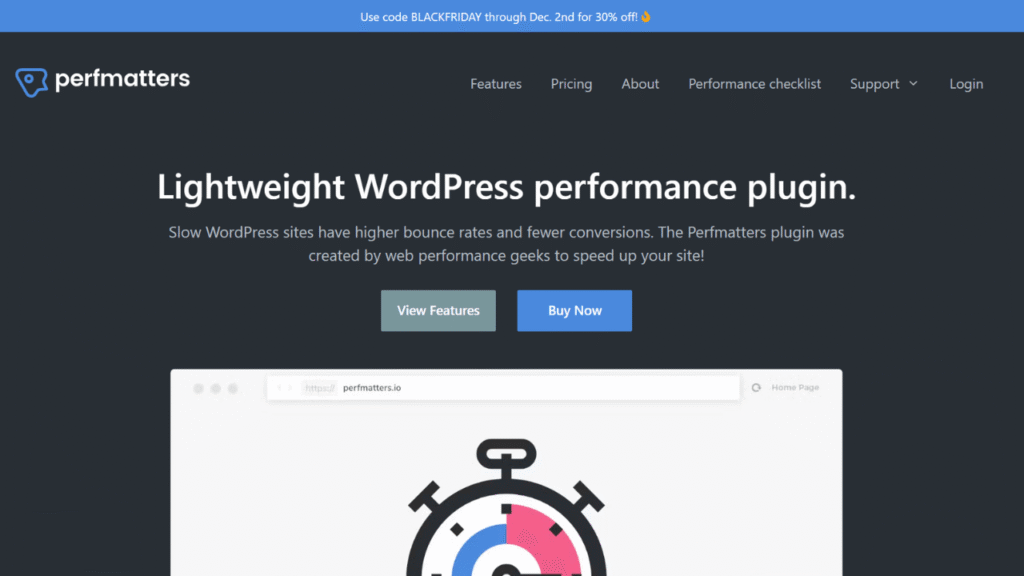 Perfmatters Black Friday Sale