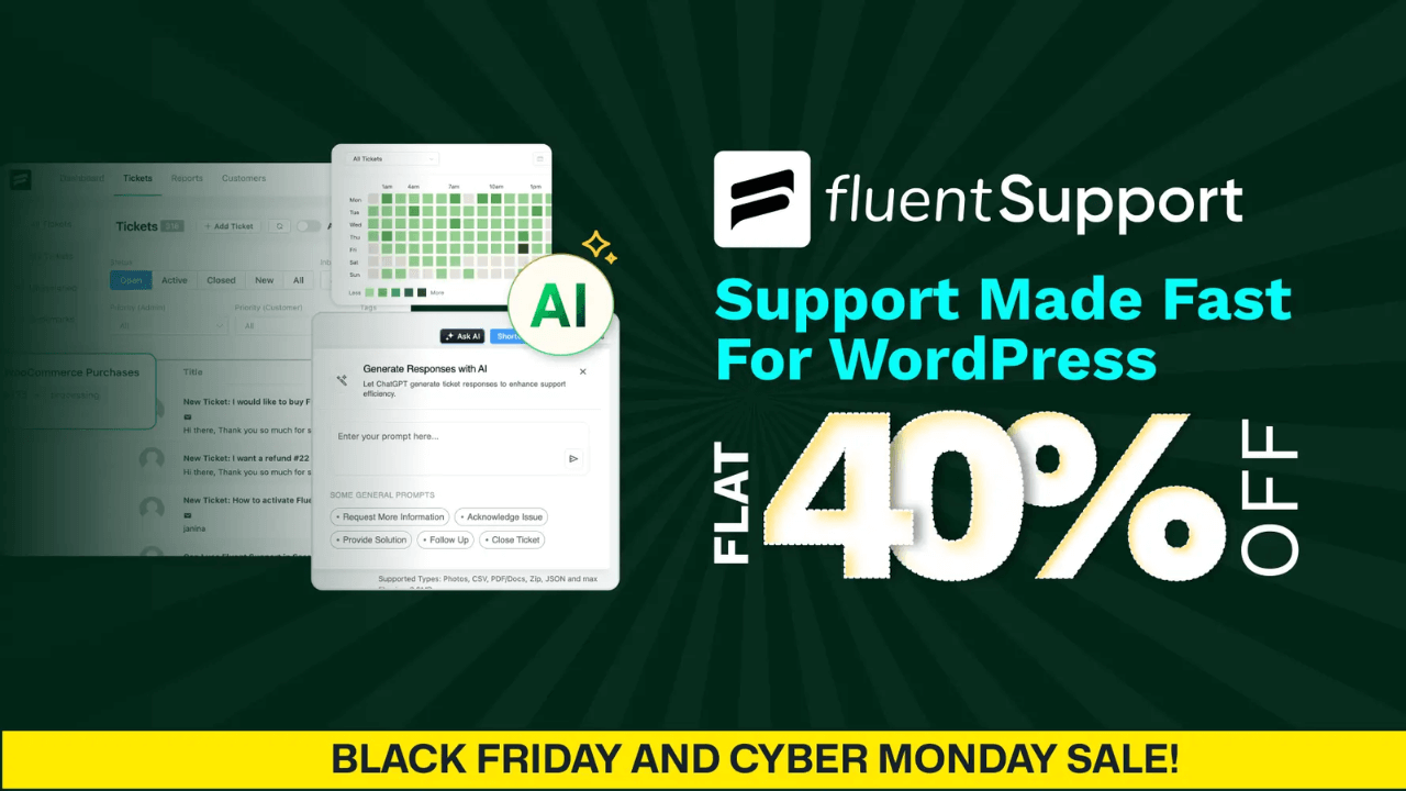 Fluent Support Black Friday 2025 Sale
